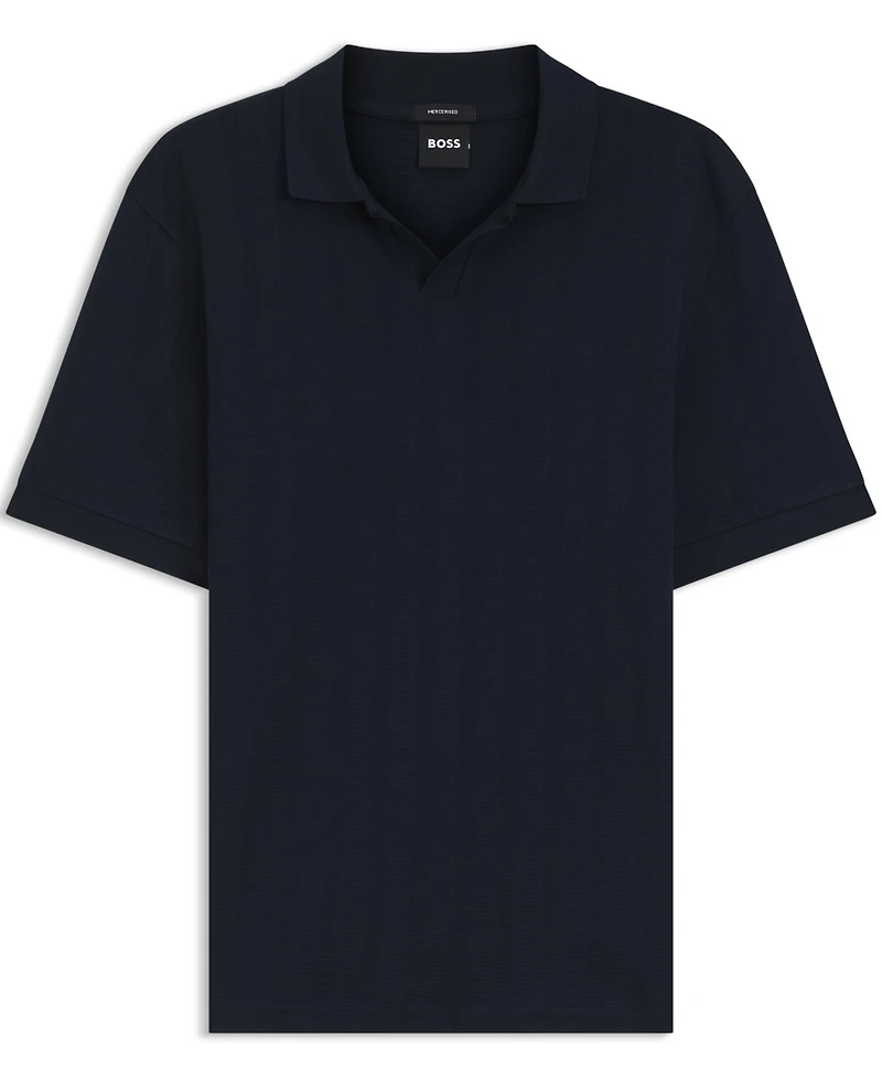 Boss by Hugo Men's Cotton-Jacquard Regular-Fit Polo Shirt