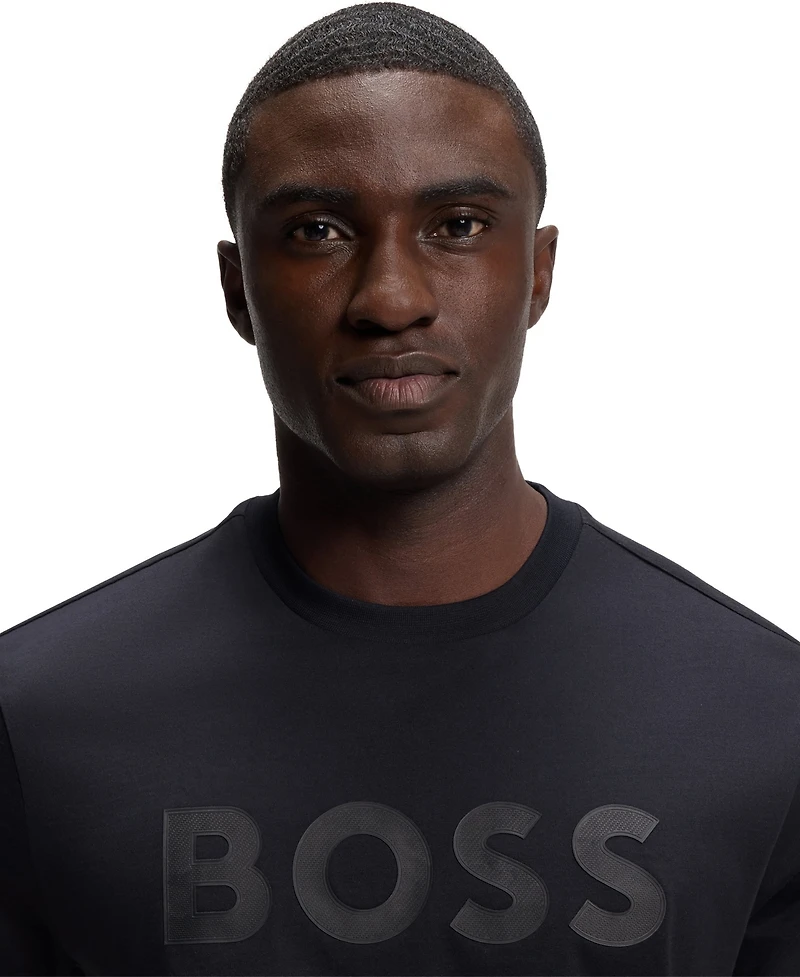 Boss by Hugo Men's Cotton Regular-Fit Tonal Logo T-Shirt