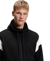 Boss by Hugo Men's Regular-Fit Zip-Up Spacer Pique Sweatshirt