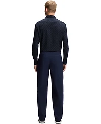 Boss by Hugo Men's Stretch-Cotton Dobby Regular-Fit Dress Shirt
