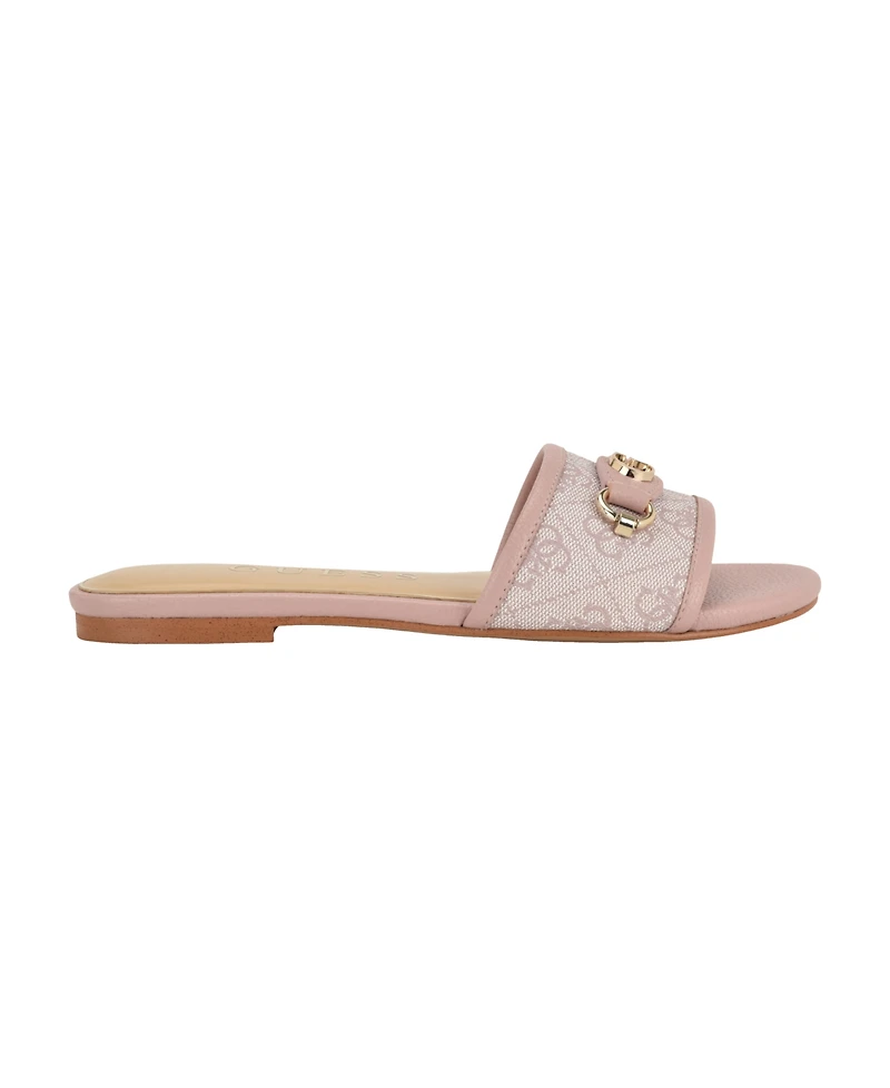 Guess Women's Hammin G Hardware Flat Slip-On Sandals