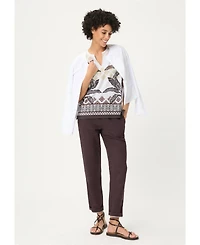 Olsen Women's Panneaux Print T-Shirt