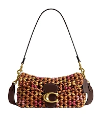 Coach Wooden Beaded Tabby Small Shoulder Handbag