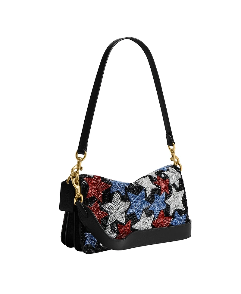Coach Americana Star Beaded Tabby Small Shoulder Handbag