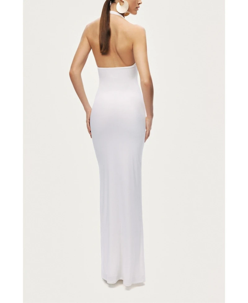 Nocturne Women's Halter Neck Cut-Out Maxi Dress
