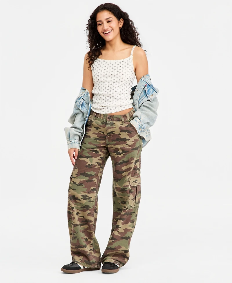 Levi's Women's Sweetie Floral Pointelle Cotton Cami Top
