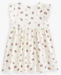 First Impressions Baby Girls' 0M-24M Short-Sleeve Football-Print Dress, Macy's Exclusive