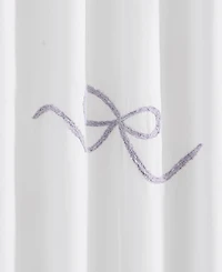 Truly Soft Textured Bow Shower Curtain, 72" x 72"