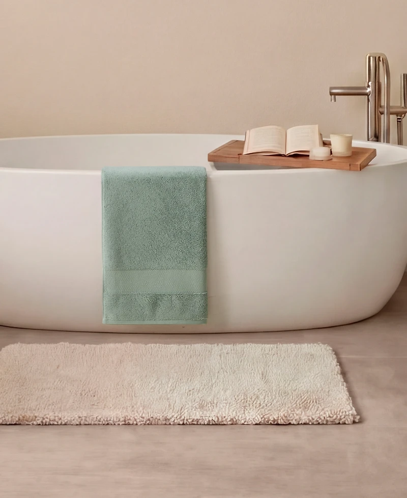 French Connection Solid Dobby 2-Pc. Bath Sheet Set, 33" x 63"