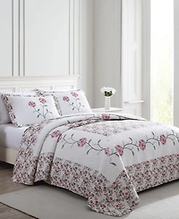 Beatrice Home Fashions Carnation Embroidered Sham, Standard