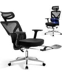 gaomon Office Chair Ergonomic Desk Chair,Home Mesh Chair with Adjustable Footrest Lumbar Support,High-Back Computer Gaming Chair