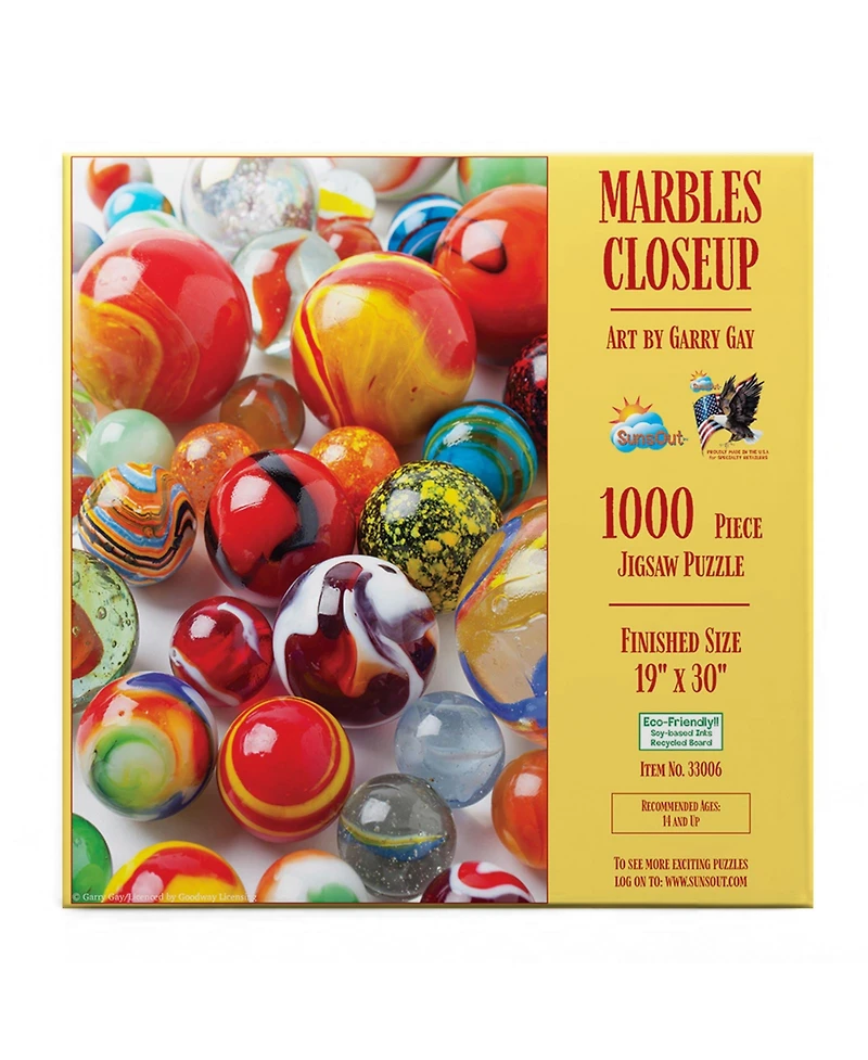 SunsOut Marbles Closeup 1000 piece Jigsaw Puzzle for Adults
