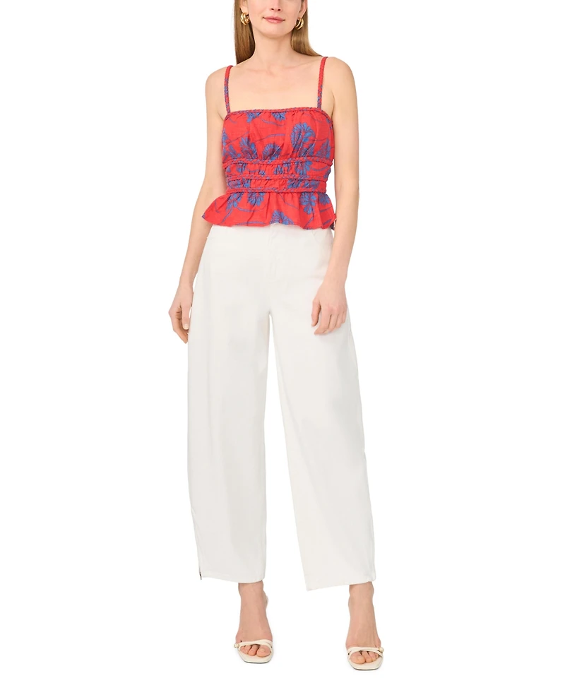 1.state Women's Smocked Bodice Top