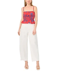 1.state Women's Smocked Bodice Top