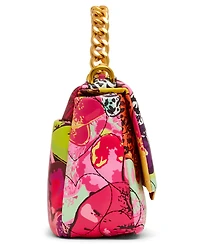 Betsey Johnson Butterfly Floral Flap Small Crossbody Handbag