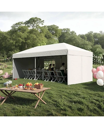 gaomon 10X20 Pop Up Canopy Tent with 4 Sidewalls for Events, Parties, Camping