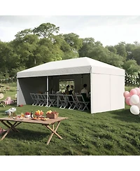 gaomon 10X20 Pop Up Canopy Tent with 4 Sidewalls for Events, Parties, Camping