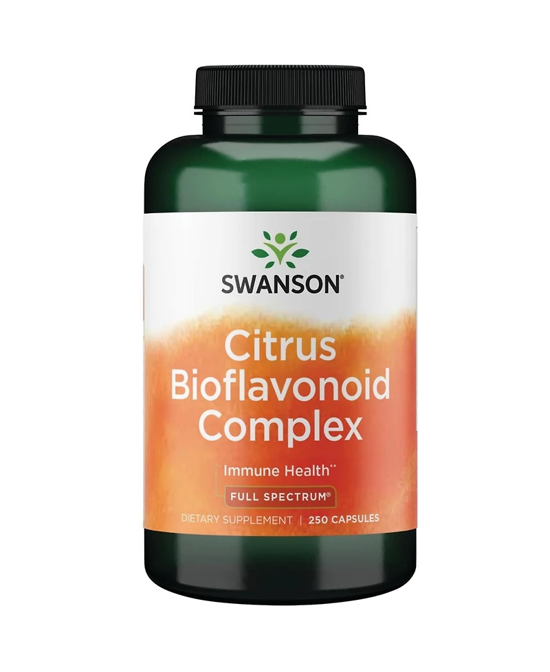 Swanson Full Spectrum Citrus Bioflavonoid Complex, Aids Vitamin C Absorption and Immune Health, Bitter Orange Bioflavonoids, 250 Capsules, 1 Pack