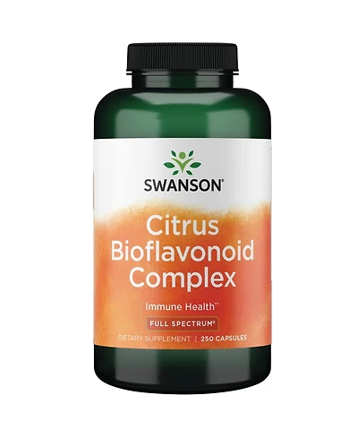 Swanson Full Spectrum Citrus Bioflavonoid Complex, Aids Vitamin C Absorption and Immune Health, Bitter Orange Bioflavonoids, 250 Capsules, 1 Pack