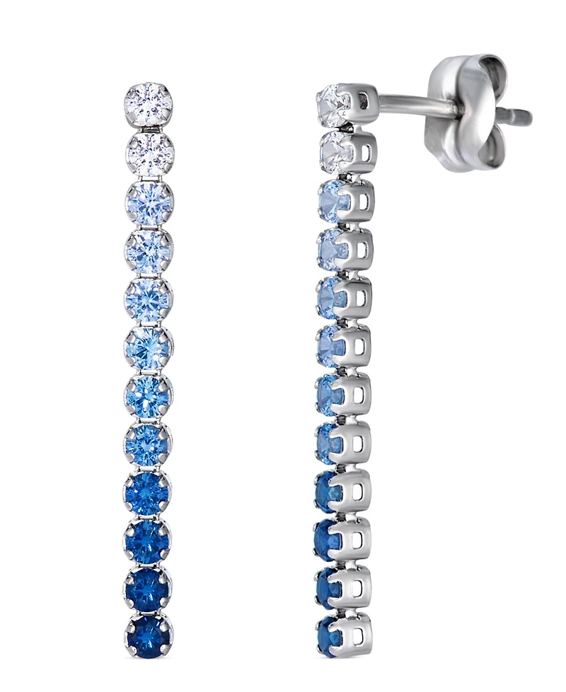 Le Vian Sapphire Ombre & White Sapphire (5/8 ct. t.w.) Earrings in Platinum