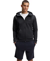 Boss by Hugo Men's Logo Print Zip-Up Hoodie