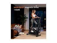 Glide Elliptical, 400 Lbs Capacity, Ultra Quiet Magnetic Drive with 16 Levels, 4-in-1 Modes and Bluetooth for Home Gym