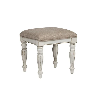 Liberty Furniture Industries, Inc. Magnolia Manor Vanity Stool in Antique White