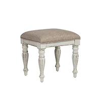 Liberty Furniture Industries, Inc. Magnolia Manor Vanity Stool in Antique White