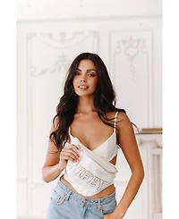 Untamed Petals Wifey Varsity Belt Bag