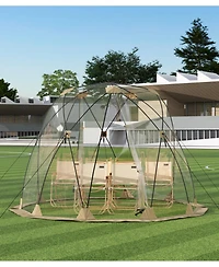 Gaomon 10.5x10.5 Ft Weather-Resistant Pop Up Clear Bubble Tent for Camping Hiking Sports Fishing