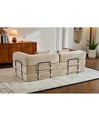 Streamdale Furniture Convertible Sleeper Sofa Bed with Pillow, Corduroy Folding Mattress Couch