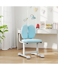 Slickblue Adjustable Height Kids Desk Chair with Double Back Support for Study Room