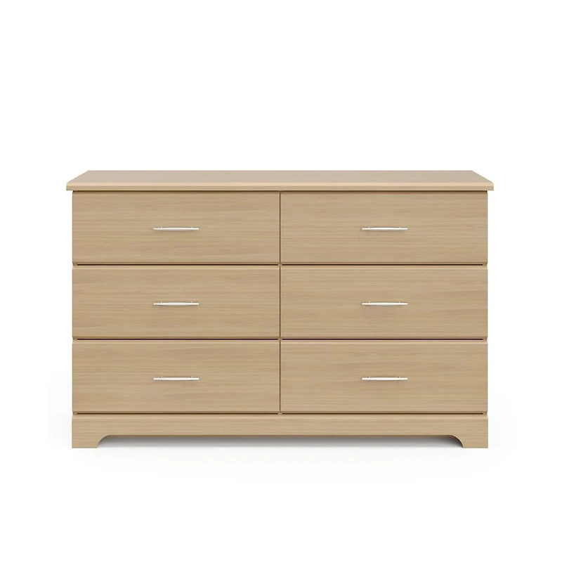 Storkcraft Brookside 6 Drawer Double Dresser (Driftwood)