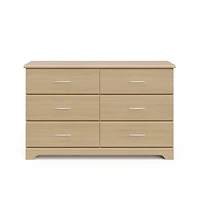 Storkcraft Brookside 6 Drawer Double Dresser (Driftwood)