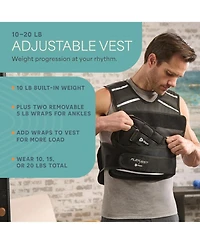 Lifepro 2-in-1 Adjustable Weighted Vest + Ankle Weights (15 & 20lbs)