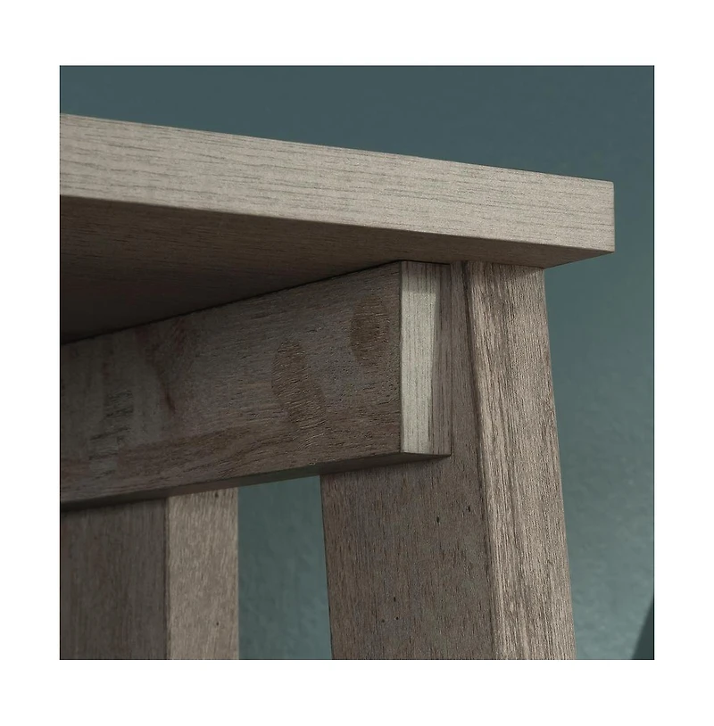 Sauder Trestle Open Shelving, Mystic Oak finish