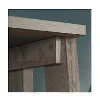 Sauder Trestle Open Shelving, Mystic Oak finish