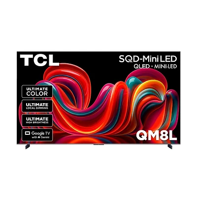 Tcl 98" QM8L Series 4K Mini Led Smart Google Tv Dolby Vision Hdr 144Hz Gaming - 98QM8L