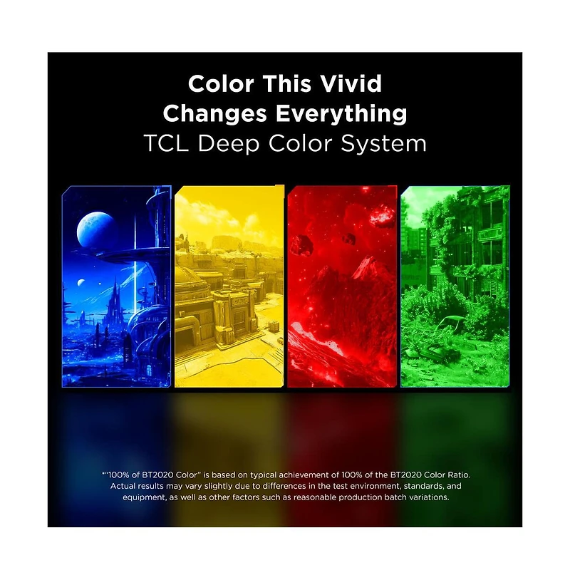 Tcl 55" QM7L Series 4K Mini Led Smart Google Tv Dolby Vision Hdr Gaming - 55QM7L