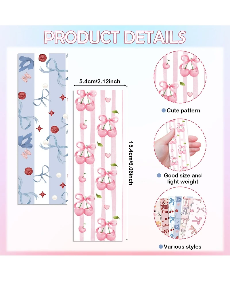 Gnuadz Sweet Bookmark Bows and Cherries A Cute, Vintage-Style Gift