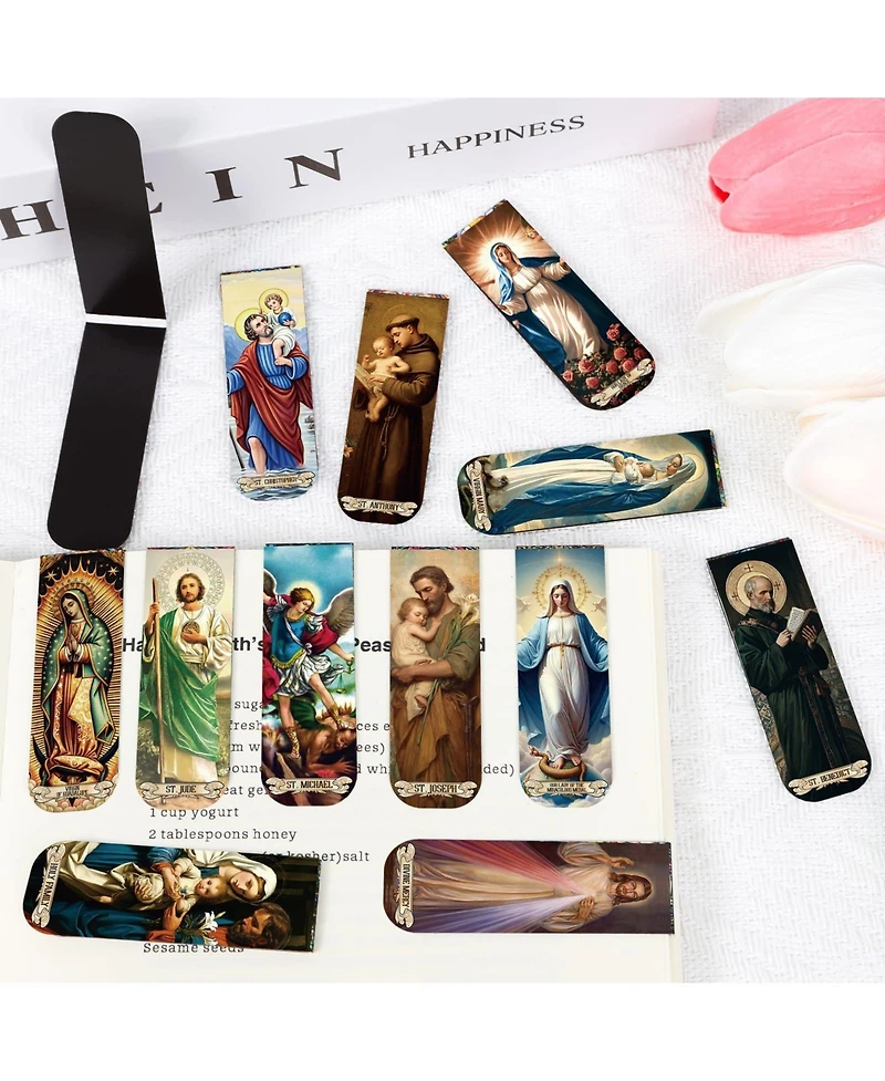Gnuadz Magnetic Bookmarks Religious Saints Prayer Verse Clips