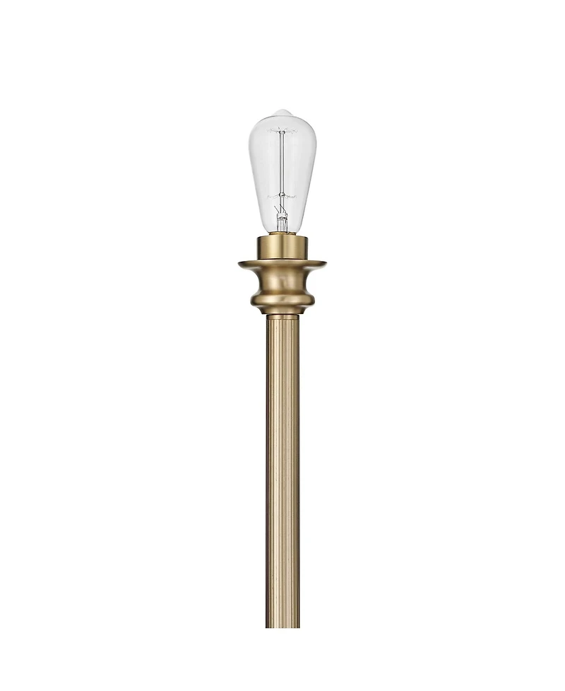 Regency Hill Harmony 72" High Antique Brass and Cast Glass Torchiere Floor Lamp