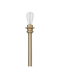 Regency Hill Harmony 72" High Antique Brass and Cast Glass Torchiere Floor Lamp