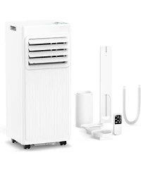 Antartic Star 10000 Btu Portable Air Conditioner for Rooms up to 550 Sq Ft, 4-in-1 Ac with Cool, Fan, Dehumidifier, Sleep, Remote and 24H Timer