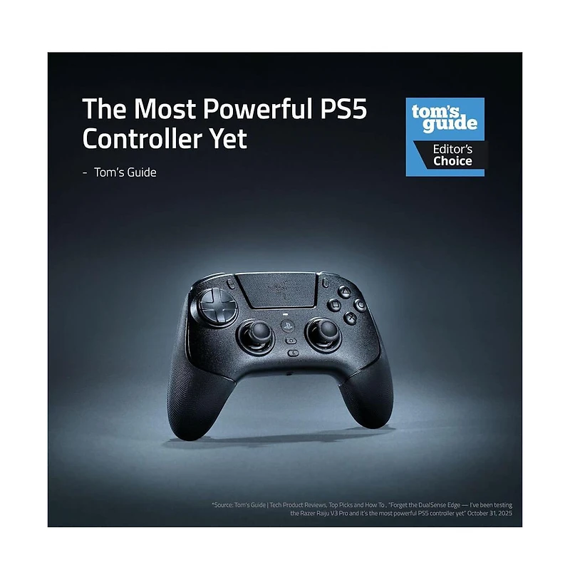 Razer Raiju V3 Pro Wireless Controller for PlayStation 5 and Pc