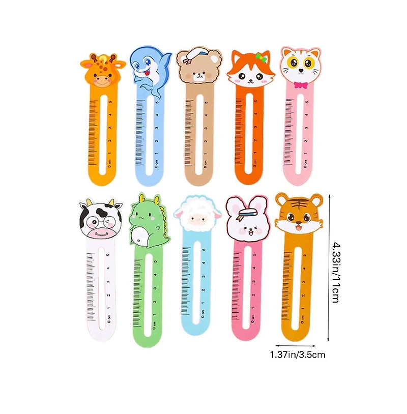Gnuadz Cute Animal Bookmarks Reading Ruler Page Markers Gift