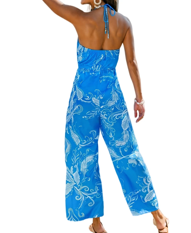 Cupshe Women's Ocean Drive Tropical Jumpsuit