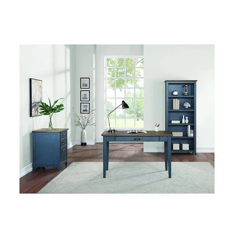 Martin Furniture Fairmont Farmhouse Open Wood Bookcase