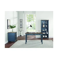 Martin Furniture Fairmont Farmhouse Open Wood Bookcase
