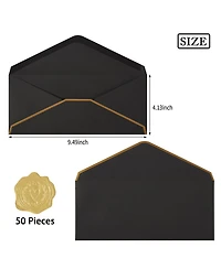 Gnuadz Business Envelopes Self Seal Border Office Mailing